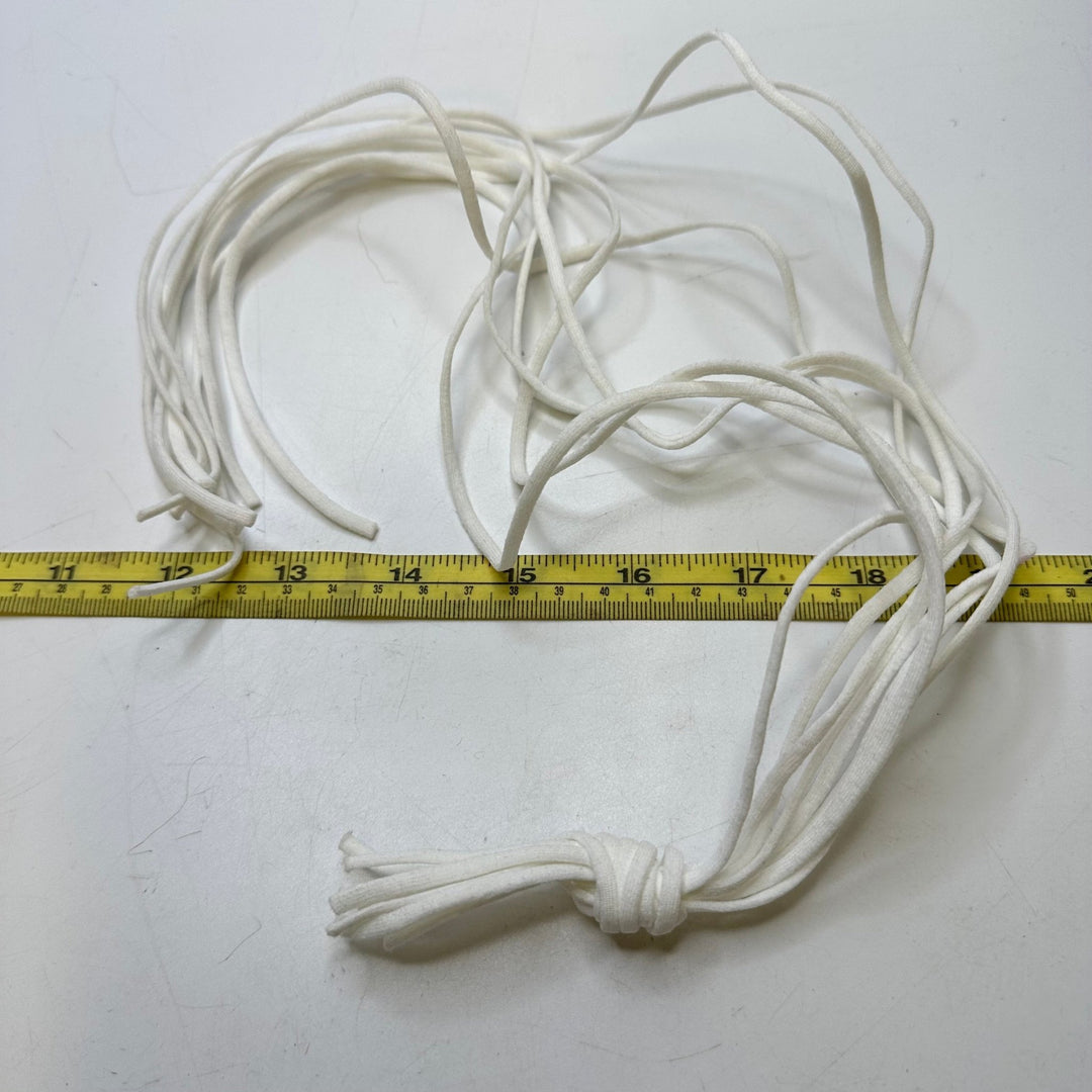 ⅑" Cord Elastic - White - 0.6M 8 Pack Elastic - True Deadstock supplies Fabric by private - Sustainable Textile | FABCYCLE