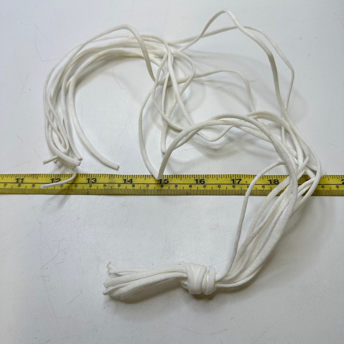 ⅑" Cord Elastic - White - 0.6M 8 Pack Elastic - True Deadstock supplies Fabric by private - Sustainable Textile | FABCYCLE