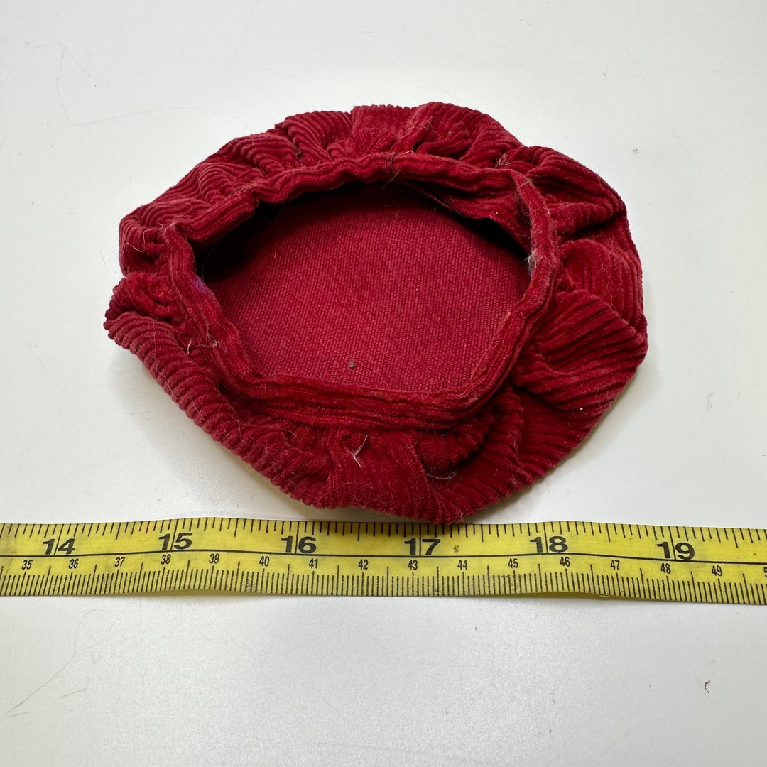 Corduroy Doll Hat Accessories - Burgundy - Individual - True Deadstock supplies Fabric by private - Sustainable Textile | FABCYCLE