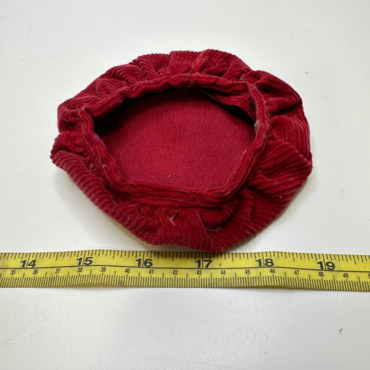 Corduroy Doll Hat Accessories - Burgundy - Individual - True Deadstock supplies Fabric by private - Sustainable Textile | FABCYCLE