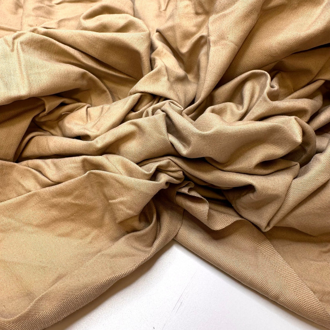 Cosplaying The Office - Twill Weave Cotton Woven - Beige - 1.2M Bundle - True Deadstock fabric Fabric by private - Sustainable Textile | FABCYCLE