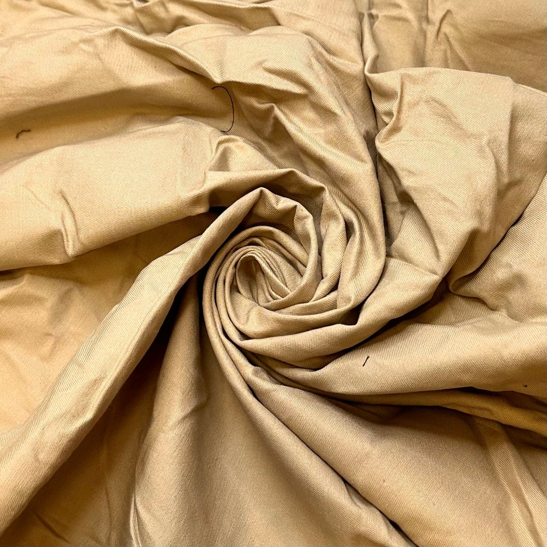 Cosplaying The Office - Twill Weave Cotton Woven - Beige - 1.2M Bundle - True Deadstock fabric Fabric by private - Sustainable Textile | FABCYCLE