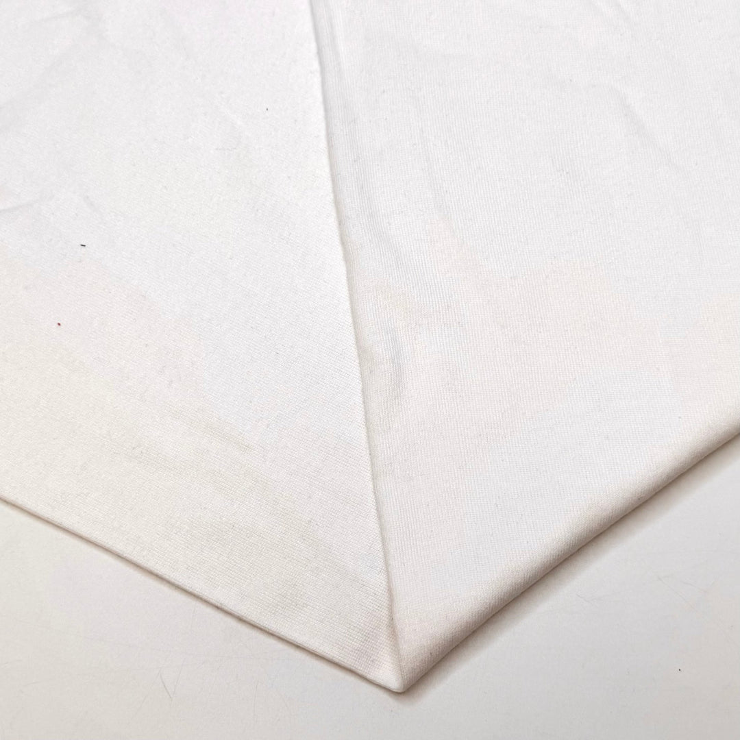 Cottage Yarrow - Tubular Rib Knit Cotton Blend Knit - White - Bundles - True Deadstock fabric Fabric by private - Sustainable Textile | FABCYCLE