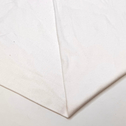 Cottage Yarrow - Tubular Rib Knit Cotton Blend Knit - White - Bundles - True Deadstock fabric Fabric by private - Sustainable Textile | FABCYCLE