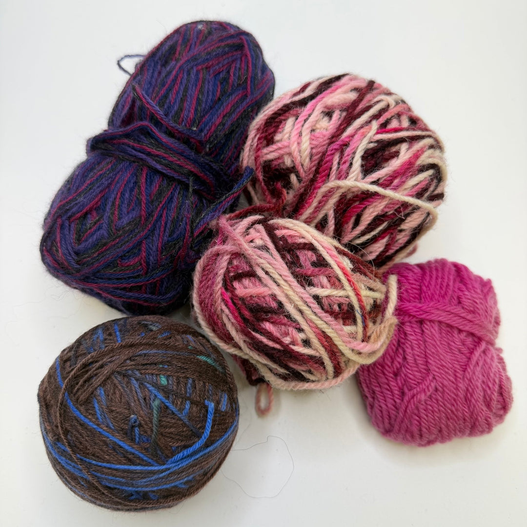 Cotton Acrylic blend Yarn - Multi - 5 Pack - True Deadstock supplies Fabric by private - Sustainable Textile | FABCYCLE