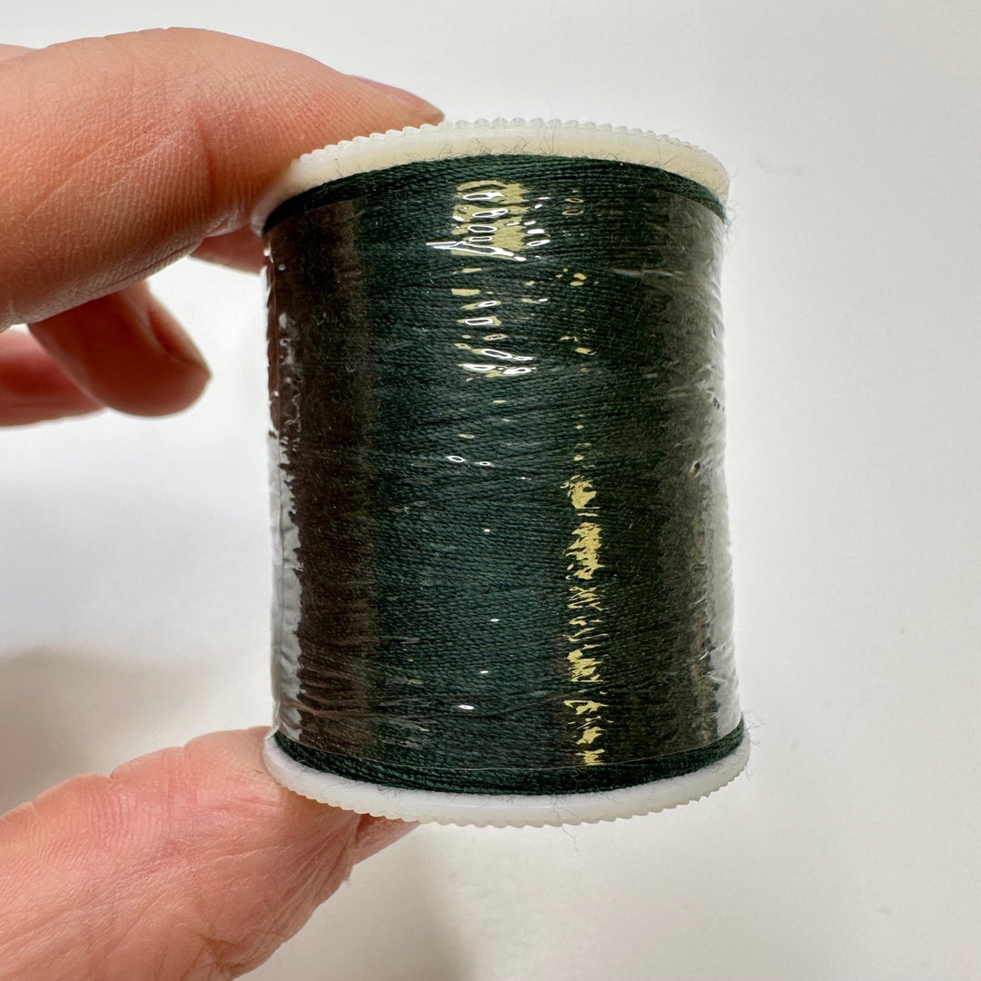 Cotton All Purpose Thread - Dark Green - 3 Pack - True Deadstock supplies Fabric by private - Sustainable Textile | FABCYCLE