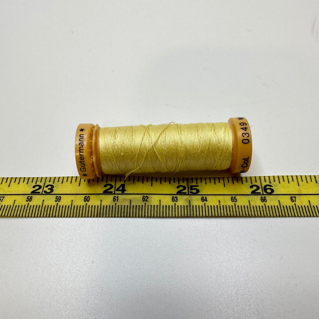 Cotton All Purpose Thread - Light Yellow - True Deadstock supplies Fabric by private - Sustainable Textile | FABCYCLE
