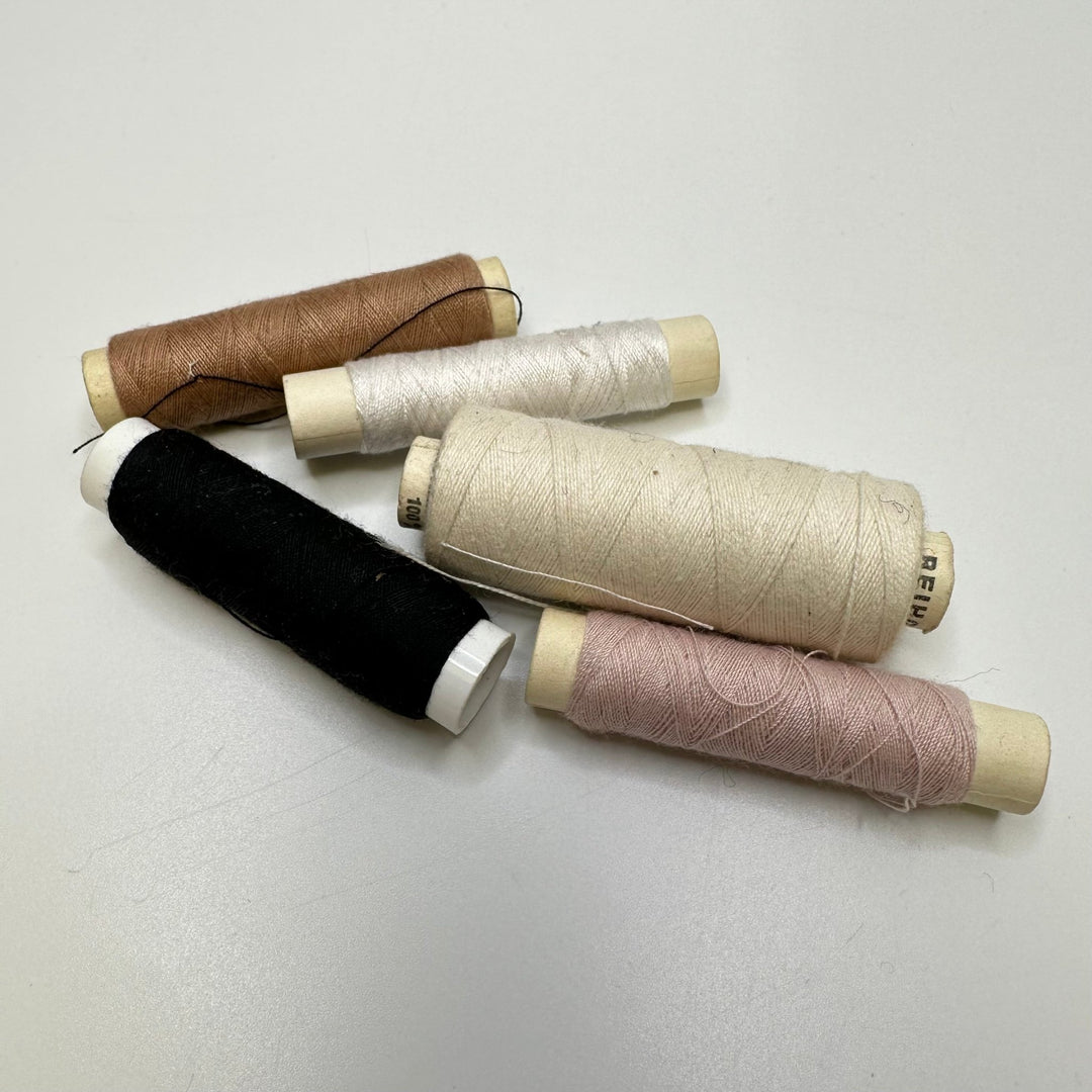Cotton All Purpose Thread - Neutrals - 6 Pack - True Deadstock supplies Fabric by private - Sustainable Textile | FABCYCLE