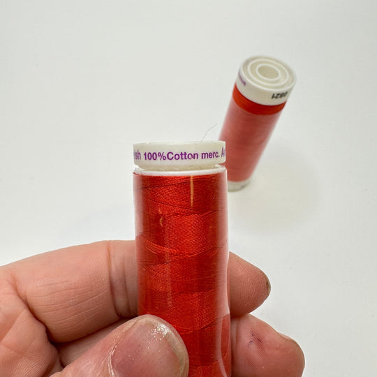 Cotton All Purpose Thread - Red - 2 Pack - True Deadstock supplies Fabric by private - Sustainable Textile | FABCYCLE