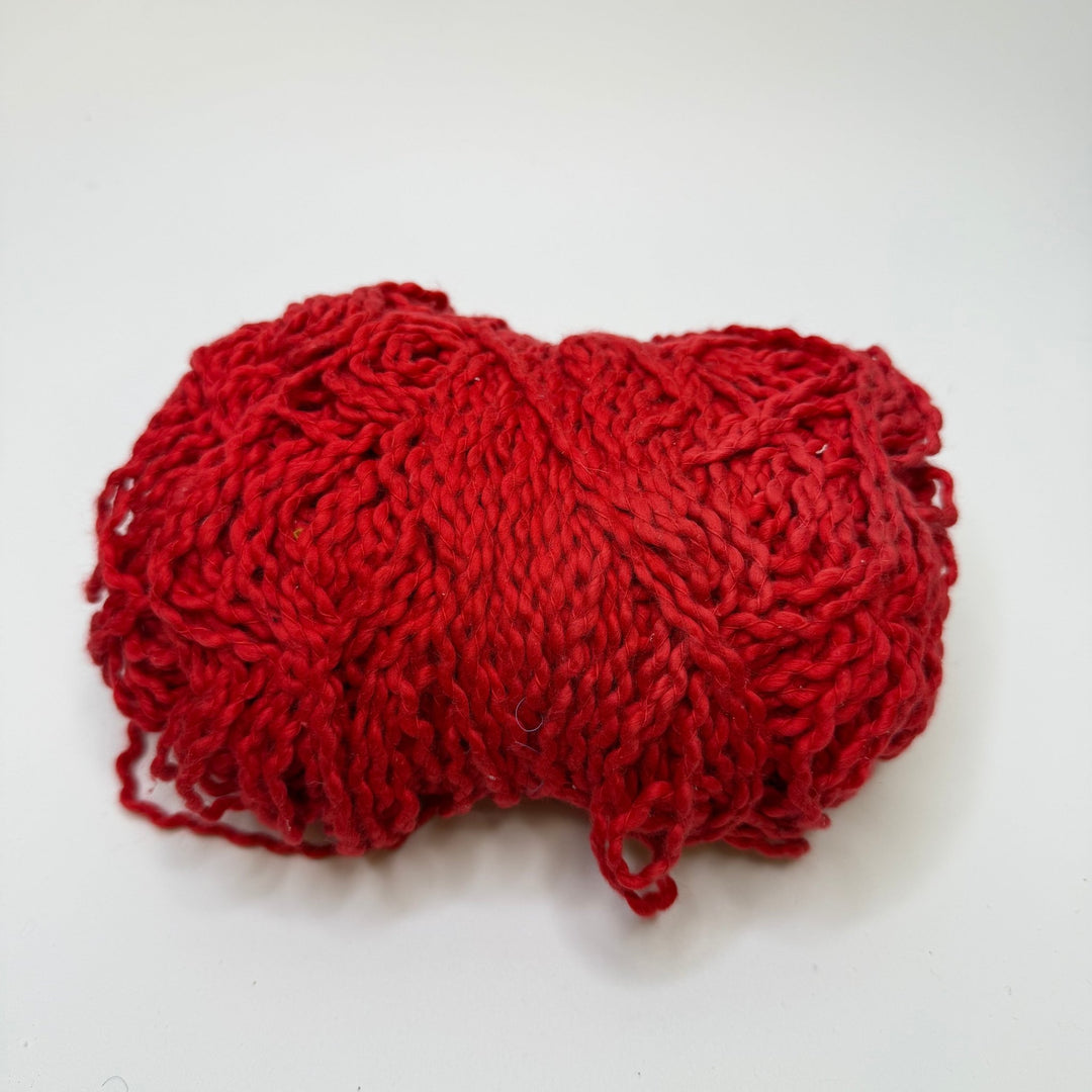 Cotton blend Twisted Yarn - Red - Individual - True Deadstock supplies Fabric by private - Sustainable Textile | FABCYCLE