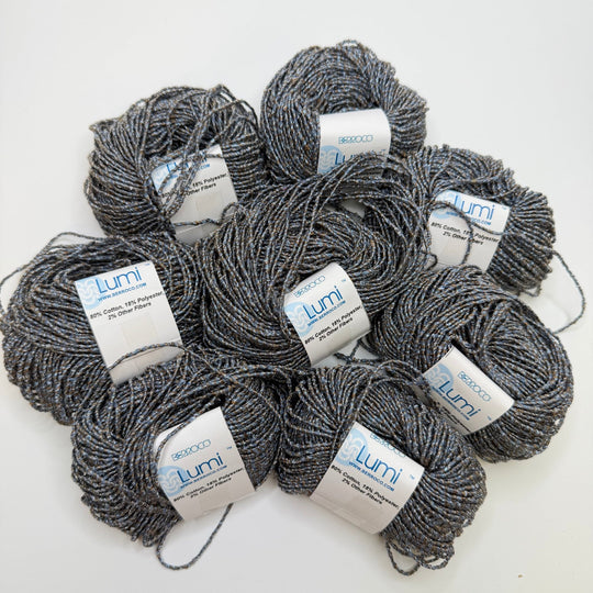 Cotton Blend Yarn - Blue Brass - 8 Pack - True Deadstock supplies Fabric by private - Sustainable Textile | FABCYCLE