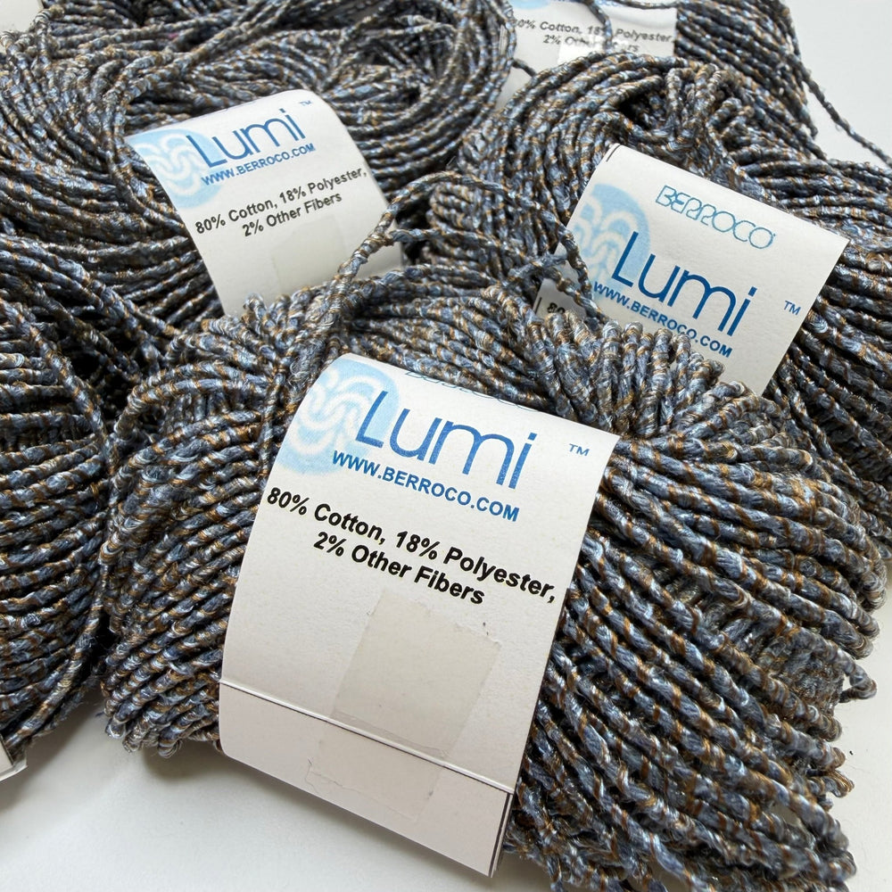 Cotton Blend Yarn - Blue Brass - 8 Pack - True Deadstock supplies Fabric by private - Sustainable Textile | FABCYCLE