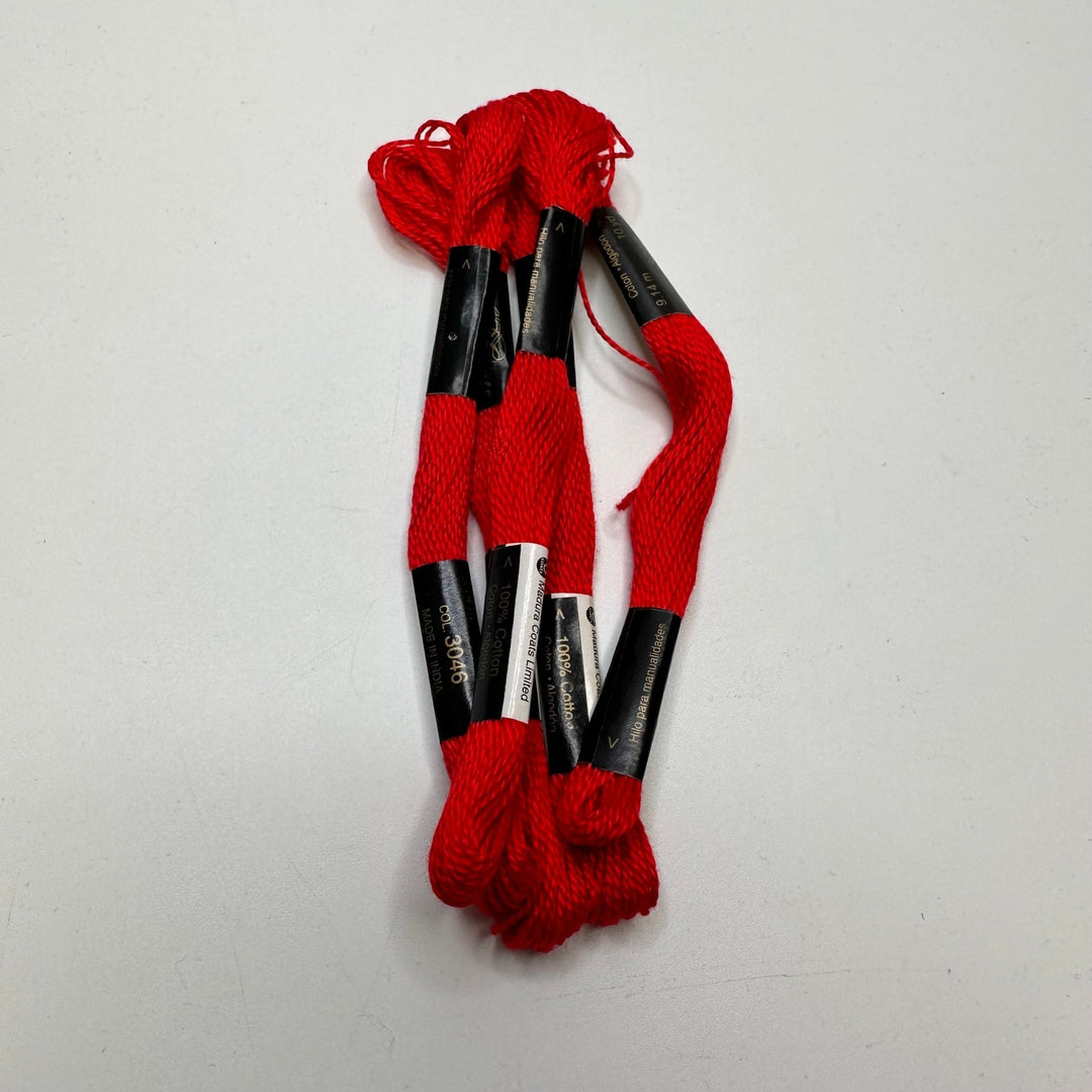 Cotton Embroidery Floss Thread - Red - 5 Pack - True Deadstock supplies Fabric by private - Sustainable Textile | FABCYCLE