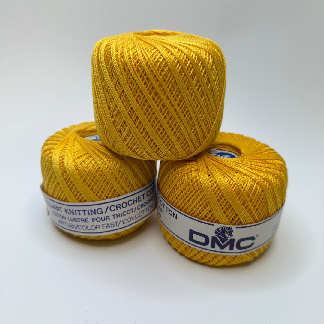 Cotton Mustard Twist Yarn - Yellow - 3 Pack - True Deadstock supplies Fabric by private - Sustainable Textile | FABCYCLE