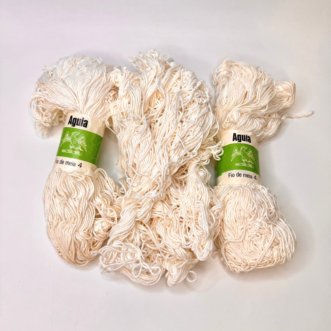 Cotton Yarn - Cream - 3 Pack - True Deadstock supplies Fabric by private - Sustainable Textile | FABCYCLE
