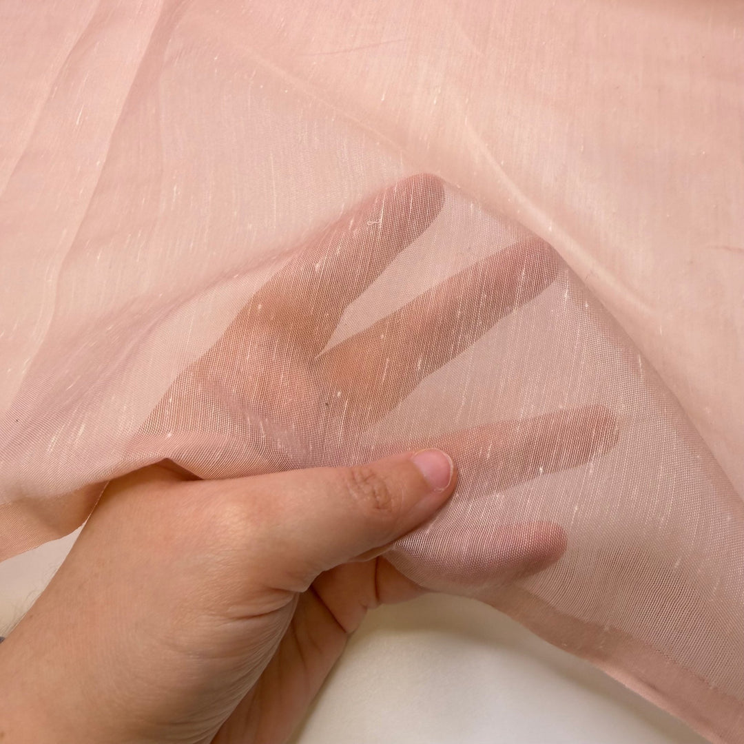 Country Ham - Polyester Blend Woven - Pink - 1M Bundle - True Deadstock fabric Fabric by private - Sustainable Textile | FABCYCLE
