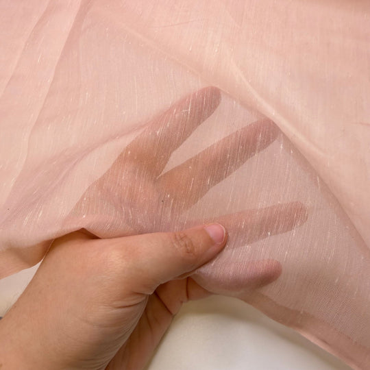 Country Ham - Polyester Blend Woven - Pink - 1M Bundle - True Deadstock fabric Fabric by private - Sustainable Textile | FABCYCLE