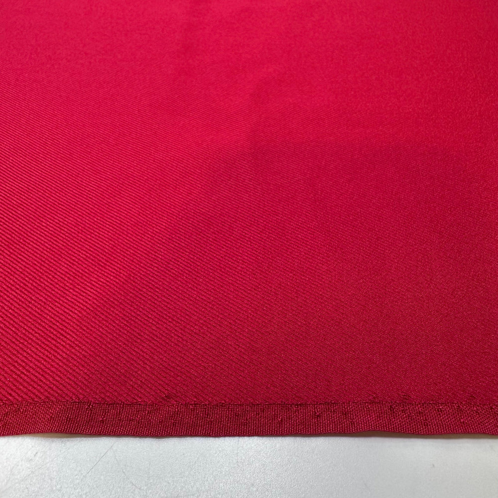 Courage For A Speaker - Twill Weave Poly Woven - Dark Red - 1.9M Bundle - True Deadstock fabric Fabric by private - Sustainable Textile | FABCYCLE