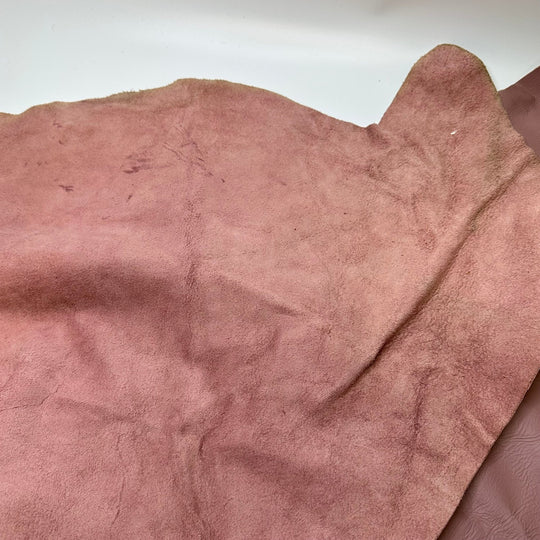 Cowgirls Wear Pink - Leather Woven - Light Pink - 0.75M Bundle - True Deadstock fabric Fabric by private - Sustainable Textile | FABCYCLE