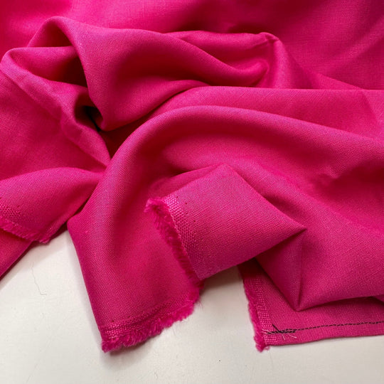 Cozy Doesnt Mean Boring - Acrylic Blend Woven - Pink - 1.6M Bundle - True Deadstock fabric Fabric by private - Sustainable Textile | FABCYCLE
