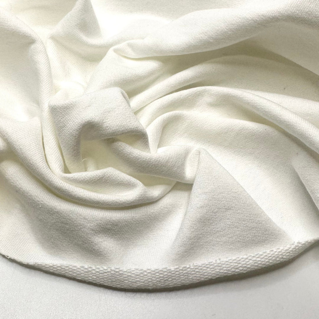 Cozy Polar Bear - Tubular French Terry Cotton Knit - White - Bundles - True Deadstock fabric Fabric by private - Sustainable Textile | FABCYCLE