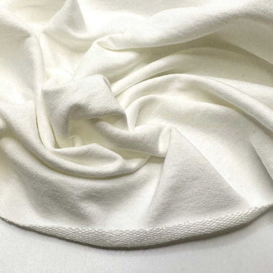 Cozy Polar Bear - Tubular French Terry Cotton Knit - White - Bundles - True Deadstock fabric Fabric by private - Sustainable Textile | FABCYCLE