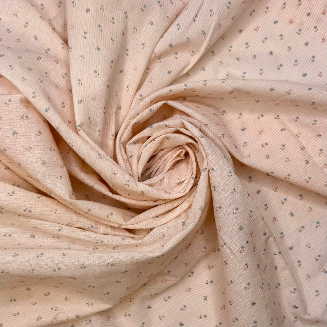 Cozy Sewing Nook - Cotton Woven - Light Pink Multi Floral - 1.2M Bundle - True Deadstock fabric Fabric by private - Sustainable Textile | FABCYCLE