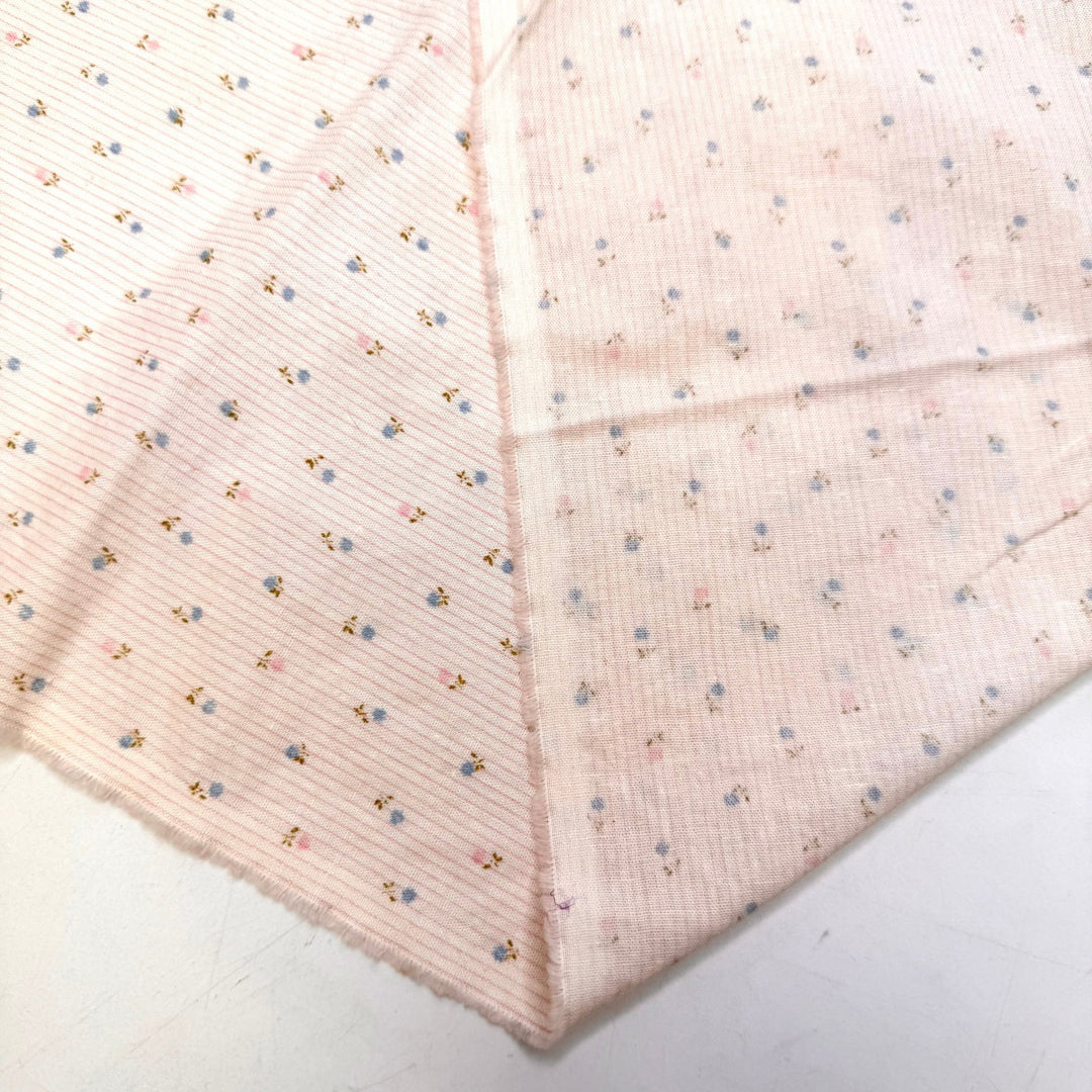 Cozy Sewing Nook - Cotton Woven - Light Pink Multi Floral - 1.2M Bundle - True Deadstock fabric Fabric by private - Sustainable Textile | FABCYCLE