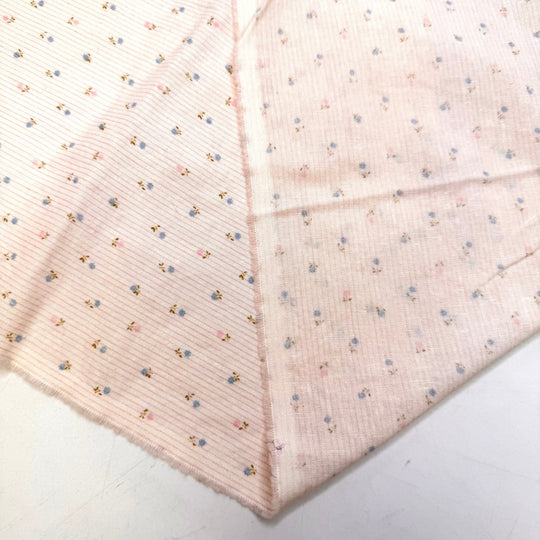 Cozy Sewing Nook - Cotton Woven - Light Pink Multi Floral - 1.2M Bundle - True Deadstock fabric Fabric by private - Sustainable Textile | FABCYCLE