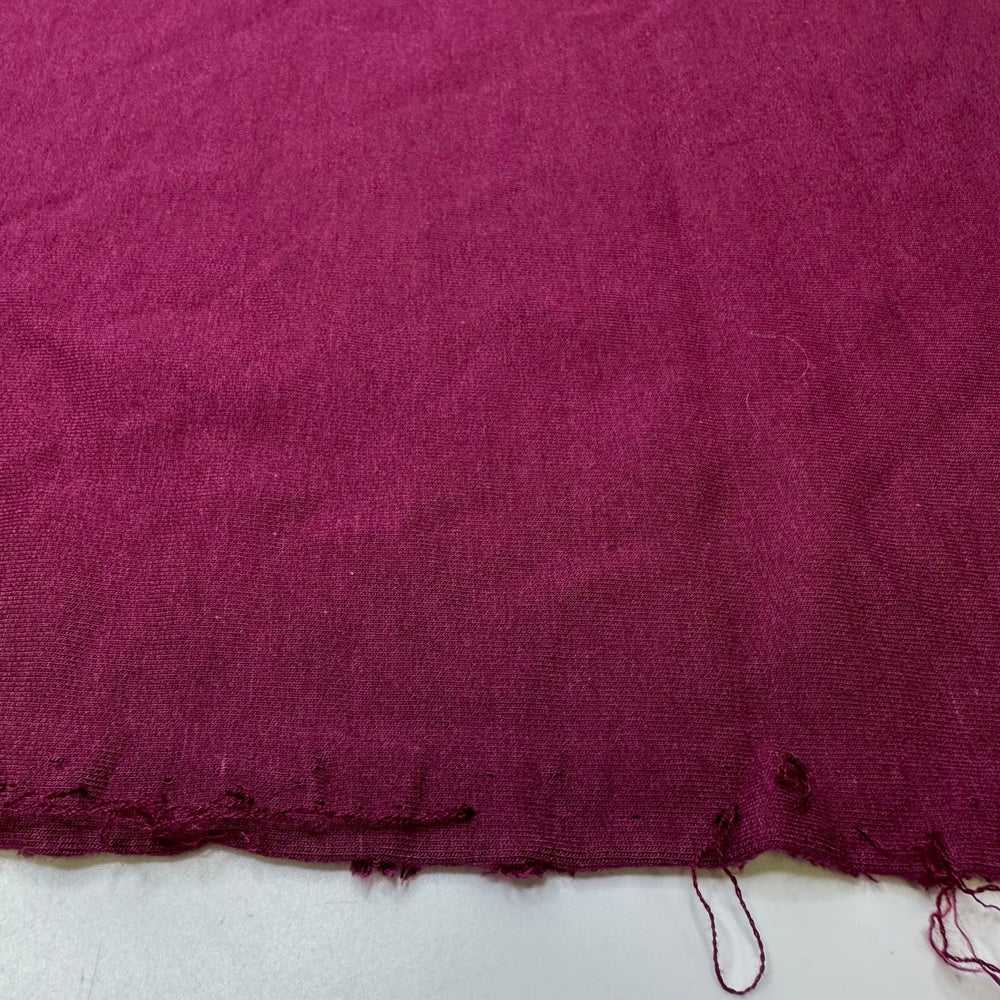 Cranberries - French Terry Bamboo/Cotton Knit - Dark Pink - 1M Bundle - True Deadstock fabric Fabric by private - Sustainable Textile | FABCYCLE