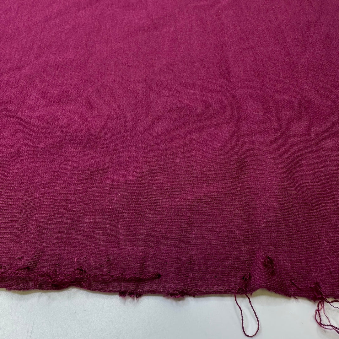 Cranberries - French Terry Bamboo/Cotton Knit - Dark Pink - 1M Bundle - True Deadstock fabric Fabric by private - Sustainable Textile | FABCYCLE
