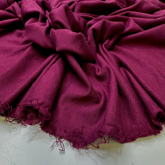 Cranberries - French Terry Bamboo/Cotton Knit - Dark Pink - 1M Bundle - True Deadstock fabric Fabric by private - Sustainable Textile | FABCYCLE