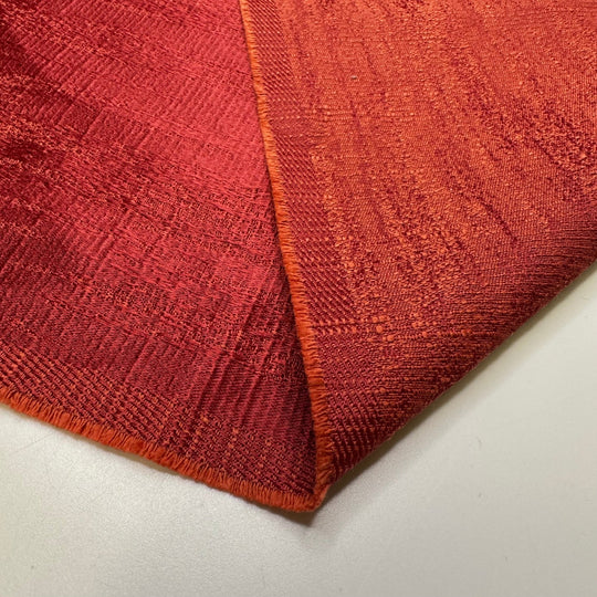 Cranberry Bouquet - Jacquard Poly Woven - Dark Red - 1.4M Bundle - True Deadstock fabric Fabric by private - Sustainable Textile | FABCYCLE