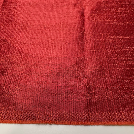 Cranberry Bouquet - Jacquard Poly Woven - Dark Red - 1.4M Bundle - True Deadstock fabric Fabric by private - Sustainable Textile | FABCYCLE