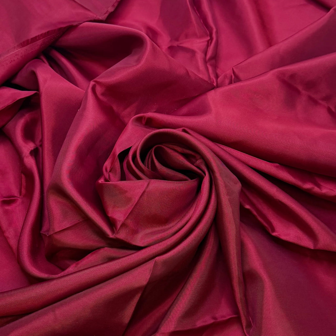 Cranberry Sauce - Polyester Blend Woven - Light Burgundy - 2.1M Bundle - True Deadstock fabric Fabric by private - Sustainable Textile | FABCYCLE