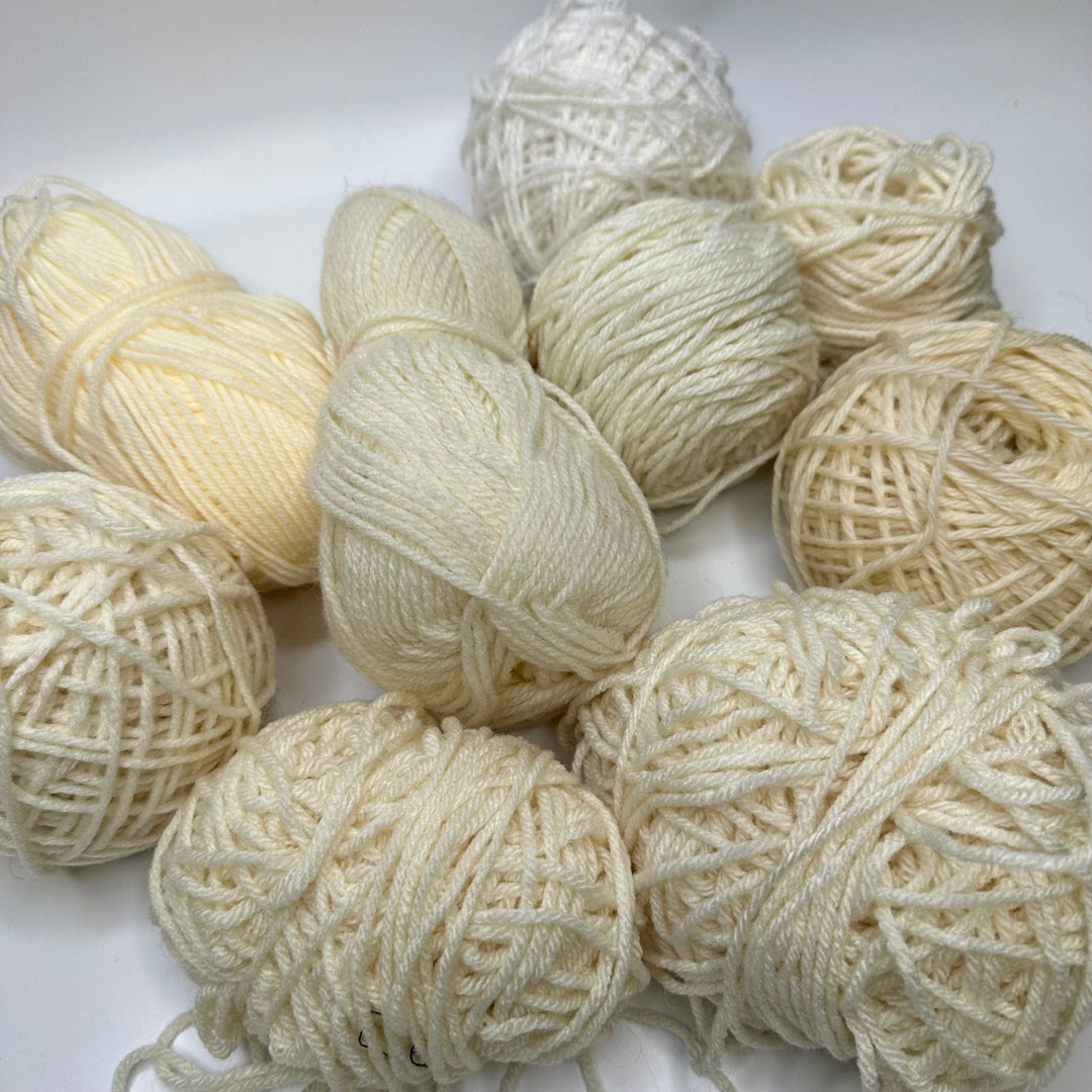 Cream Ball Yarn Pack Yarn - Cream - 10 Pack - True Deadstock supplies Fabric by private - Sustainable Textile | FABCYCLE