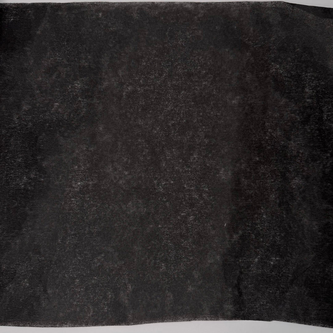 Crisp New Bag - Interfacing Synthetic Woven - Black - 10M+ Roll - True Deadstock fabric Fabric by private - Sustainable Textile | FABCYCLE