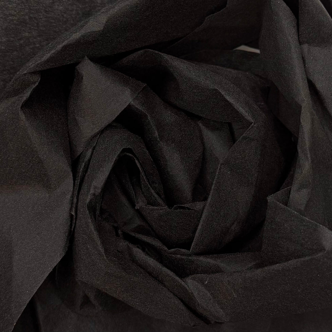 Crisp New Bag - Interfacing Synthetic Woven - Black - 10M+ Roll - True Deadstock fabric Fabric by private - Sustainable Textile | FABCYCLE