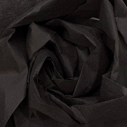 Crisp New Bag - Interfacing Synthetic Woven - Black - 10M+ Roll - True Deadstock fabric Fabric by private - Sustainable Textile | FABCYCLE