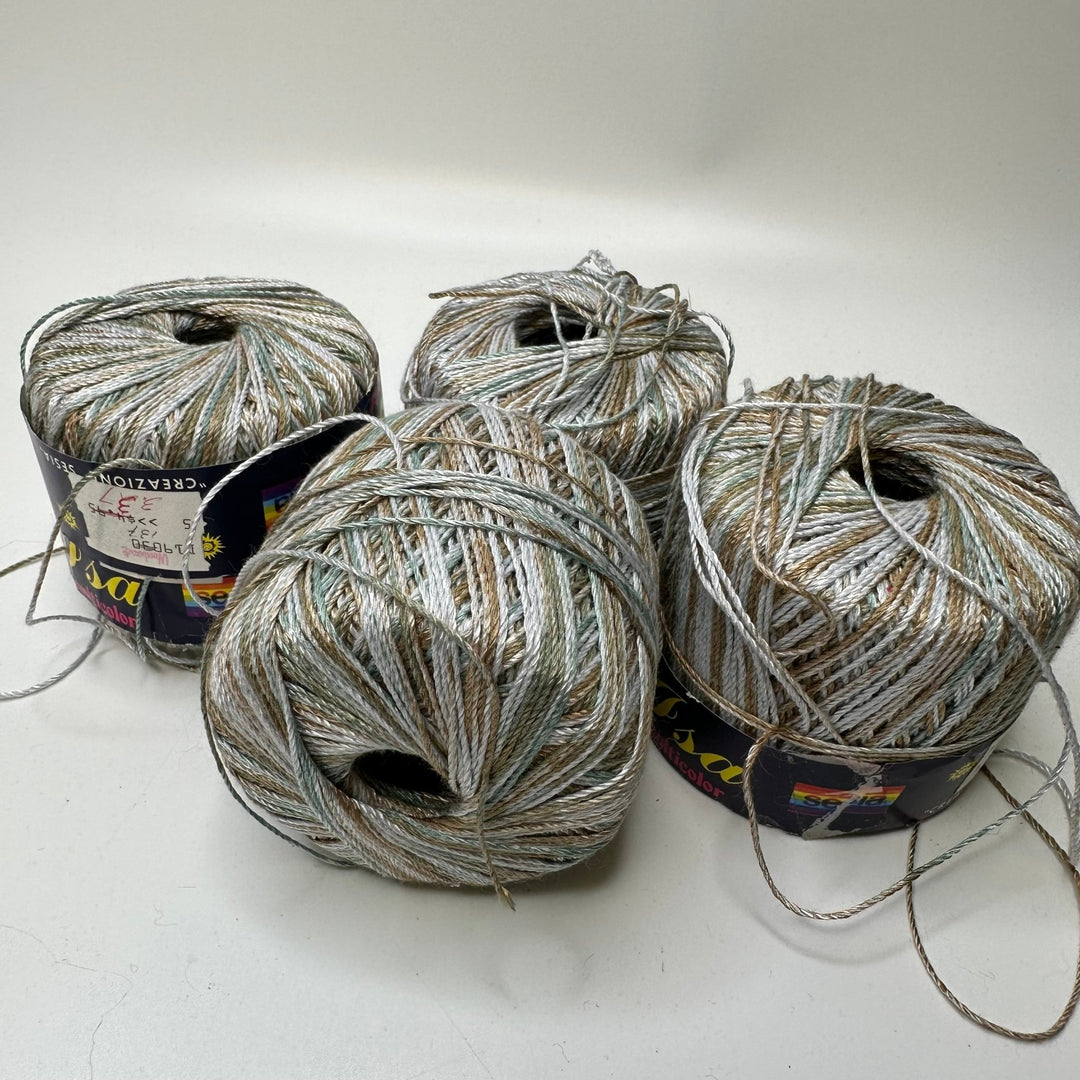 Crochet Yarn - Grey Multi - 4 Pack - True Deadstock supplies Fabric by private - Sustainable Textile | FABCYCLE
