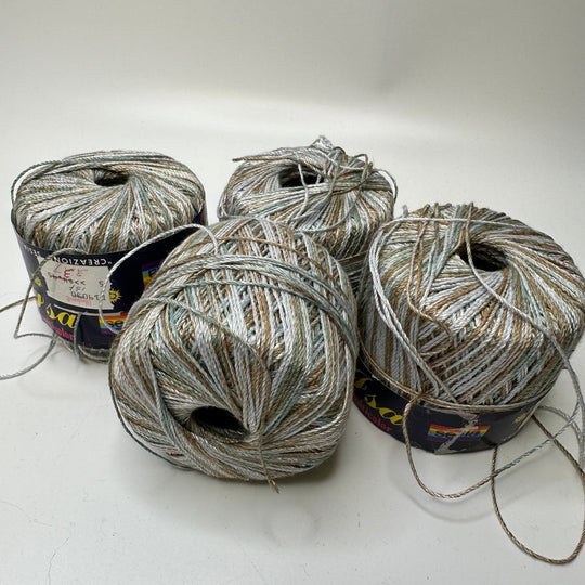 Crochet Yarn - Grey Multi - 4 Pack - True Deadstock supplies Fabric by private - Sustainable Textile | FABCYCLE