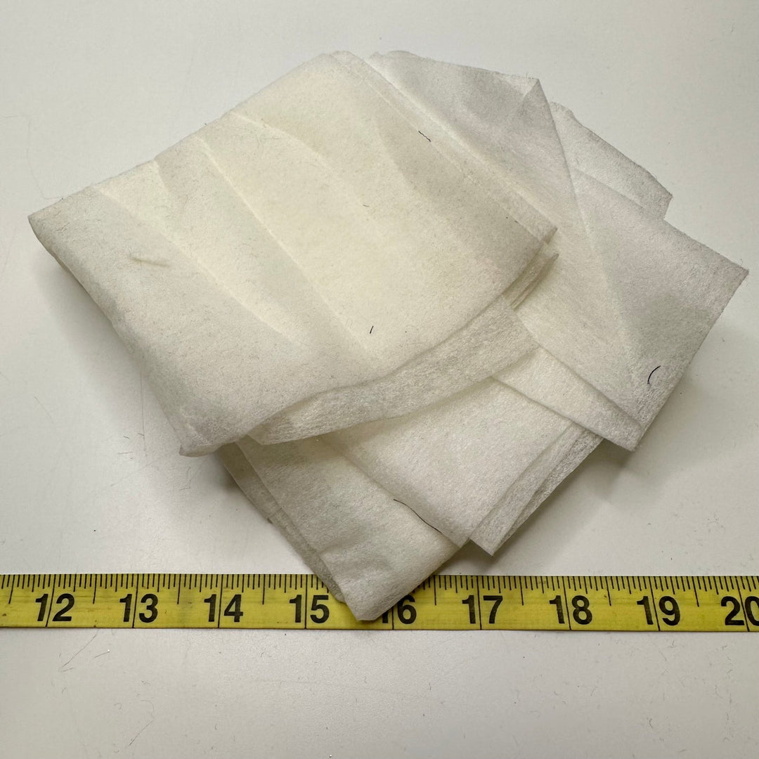 Crunchy Snow - Interfacing Synthetic Blend Woven - White - 0.65M Bundle - True Deadstock fabric Fabric by private - Sustainable Textile | FABCYCLE