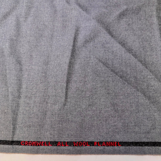 Crystal Sparkle - Flannel Finish Twill Weave Wool Woven - Light Grey - 1.2M Bundle - True Deadstock fabric Fabric by private - Sustainable Textile | FABCYCLE