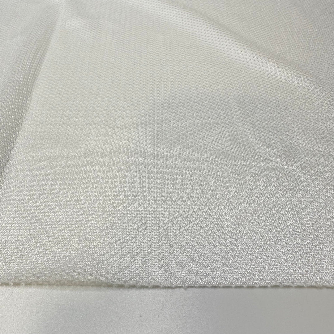 Cup Of Flour - Mesh Polyester Blend Knit - White - 1.6M Bundle - True Deadstock fabric Fabric by private - Sustainable Textile | FABCYCLE