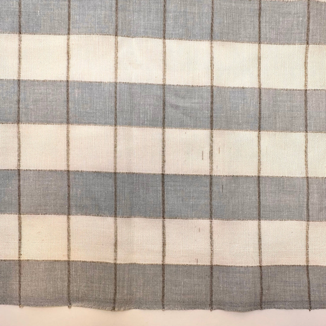 Curated Dreams - Cotton Blend Woven - Grey/White Stripes - 1.5M Bundle - True Deadstock fabric Fabric by private - Sustainable Textile | FABCYCLE