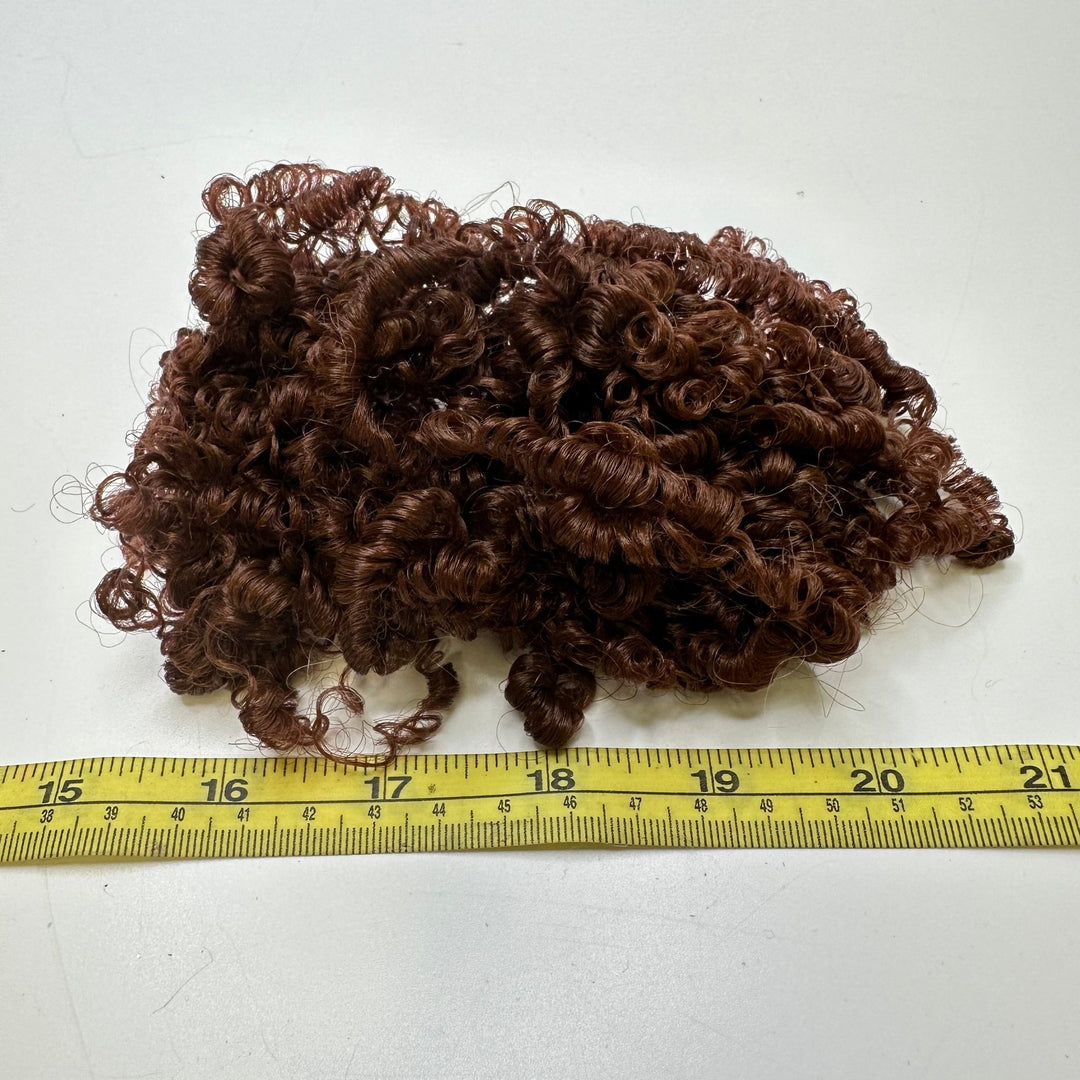 Curly Doll Hair Accessories - Dark Brown - Individual - True Deadstock supplies Fabric by private - Sustainable Textile | FABCYCLE