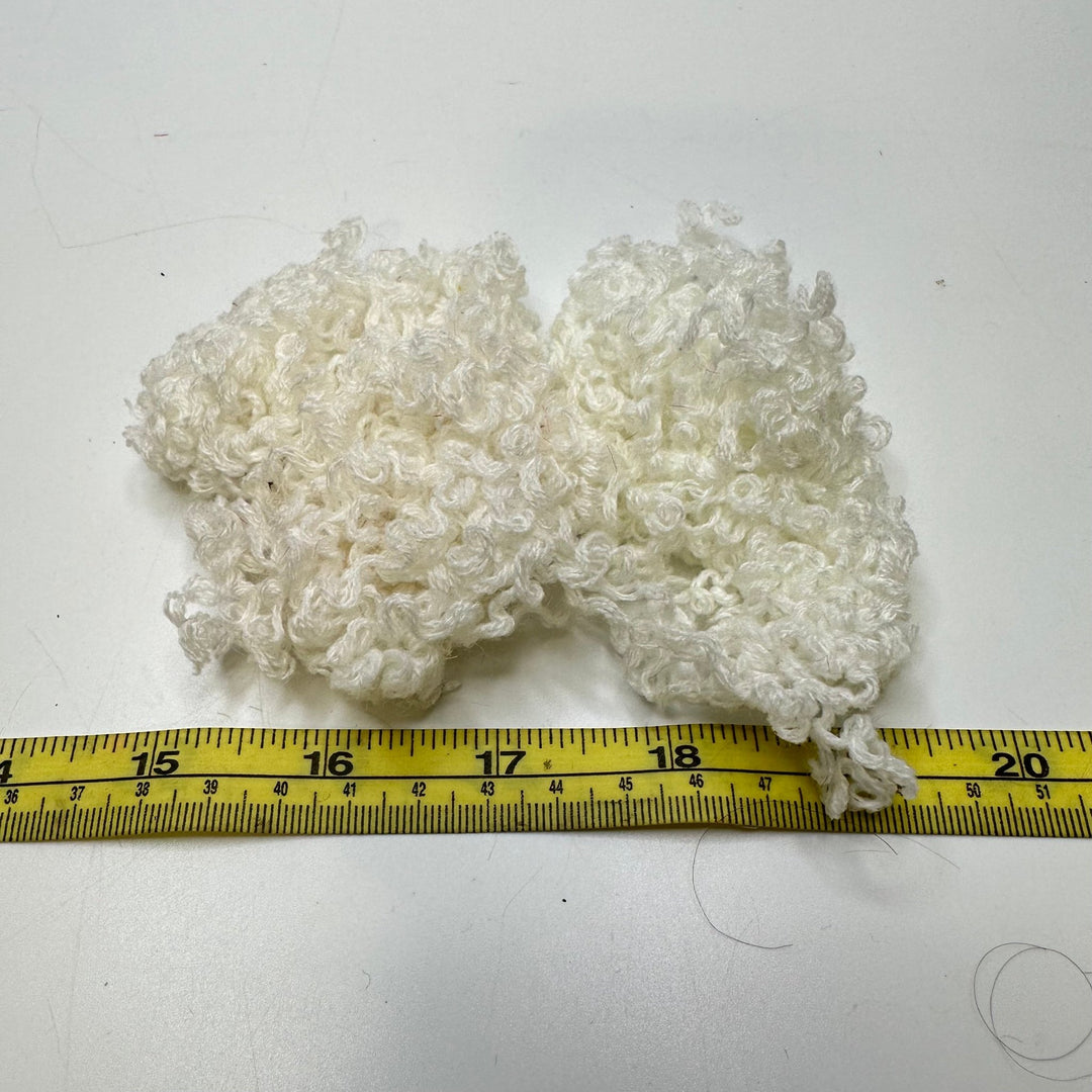 Curly Doll Hair Accessories - White - Individual - True Deadstock supplies Fabric by private - Sustainable Textile | FABCYCLE
