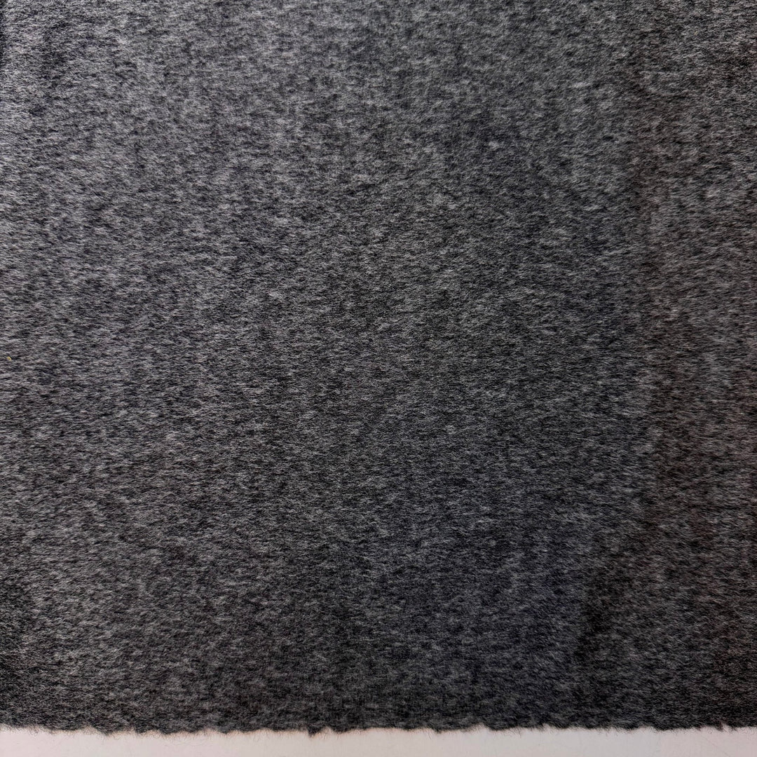 Cushion Cut - Felt Wool Woven - Dark Grey - 1M Bundle - True Deadstock fabric Fabric by private - Sustainable Textile | FABCYCLE