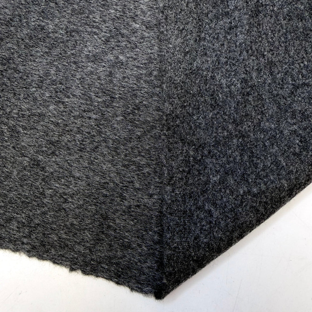 Cushion Cut - Felt Wool Woven - Dark Grey - 1M Bundle - True Deadstock fabric Fabric by private - Sustainable Textile | FABCYCLE