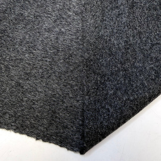 Cushion Cut - Felt Wool Woven - Dark Grey - 1M Bundle - True Deadstock fabric Fabric by private - Sustainable Textile | FABCYCLE